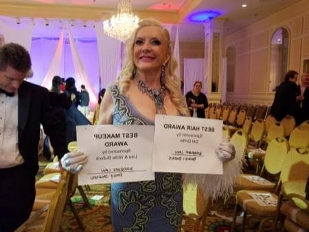 Two Woodruff Family Law Group sponsored models win at Big Hair Ball 2018