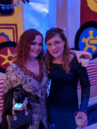 Amy Setzer and Stephanie Griffin at Big Hair Ball 2018